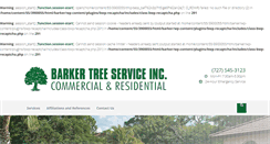 Desktop Screenshot of barkertreeservice.com