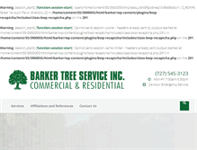 Tablet Screenshot of barkertreeservice.com